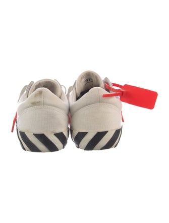 Off-White Canvas Printed Sneakers