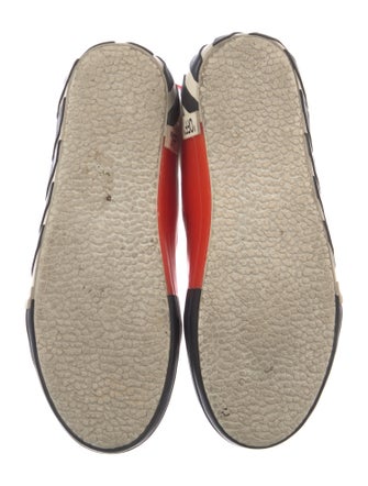 Off-White Canvas Printed Sneakers