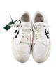 Off-White Canvas Graphic Print Sneakers