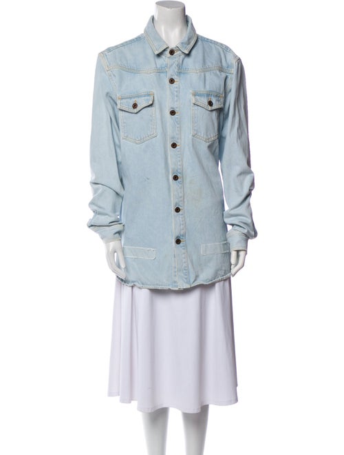 Off-White 2017 Long Sleeve Denim Shirt