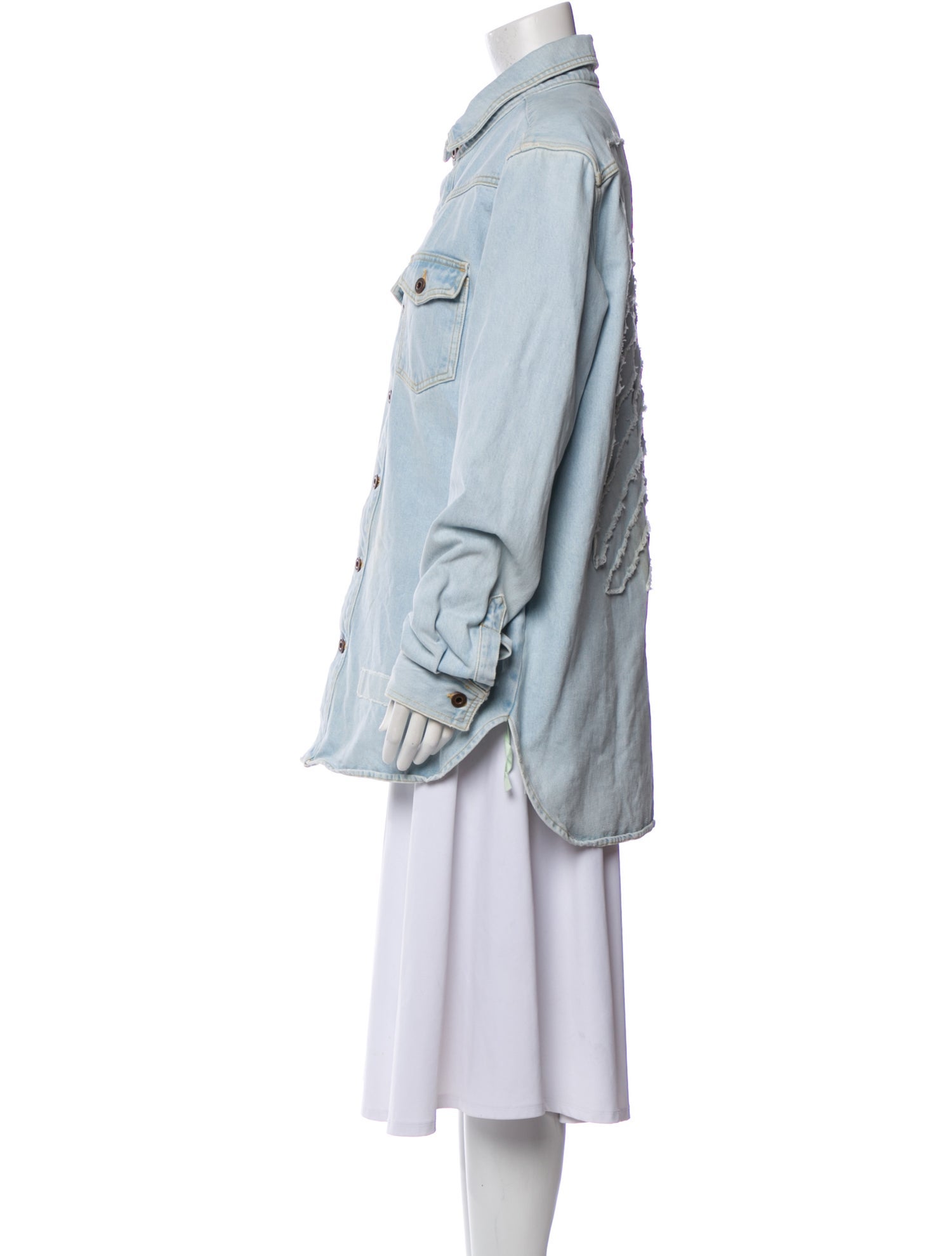 Off-White 2017 Long Sleeve Denim Shirt