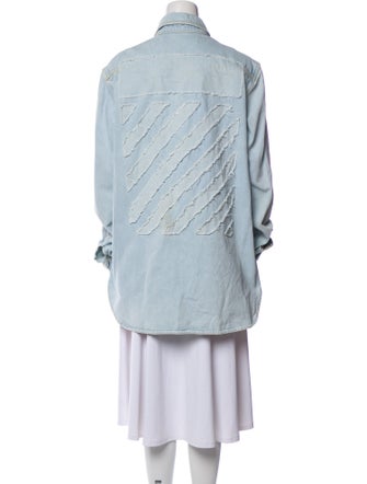 Off-White 2017 Long Sleeve Denim Shirt