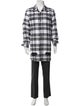 Off-White Plaid Print Long Sleeve Shirt
