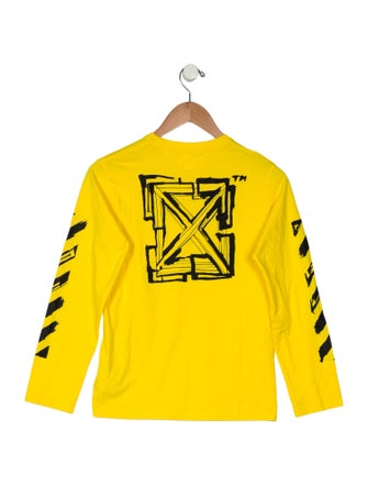 Off-White Kids' Long Sleeve Logo Shirt