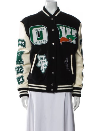 Off-White 2022 Wool Bomber Jacket