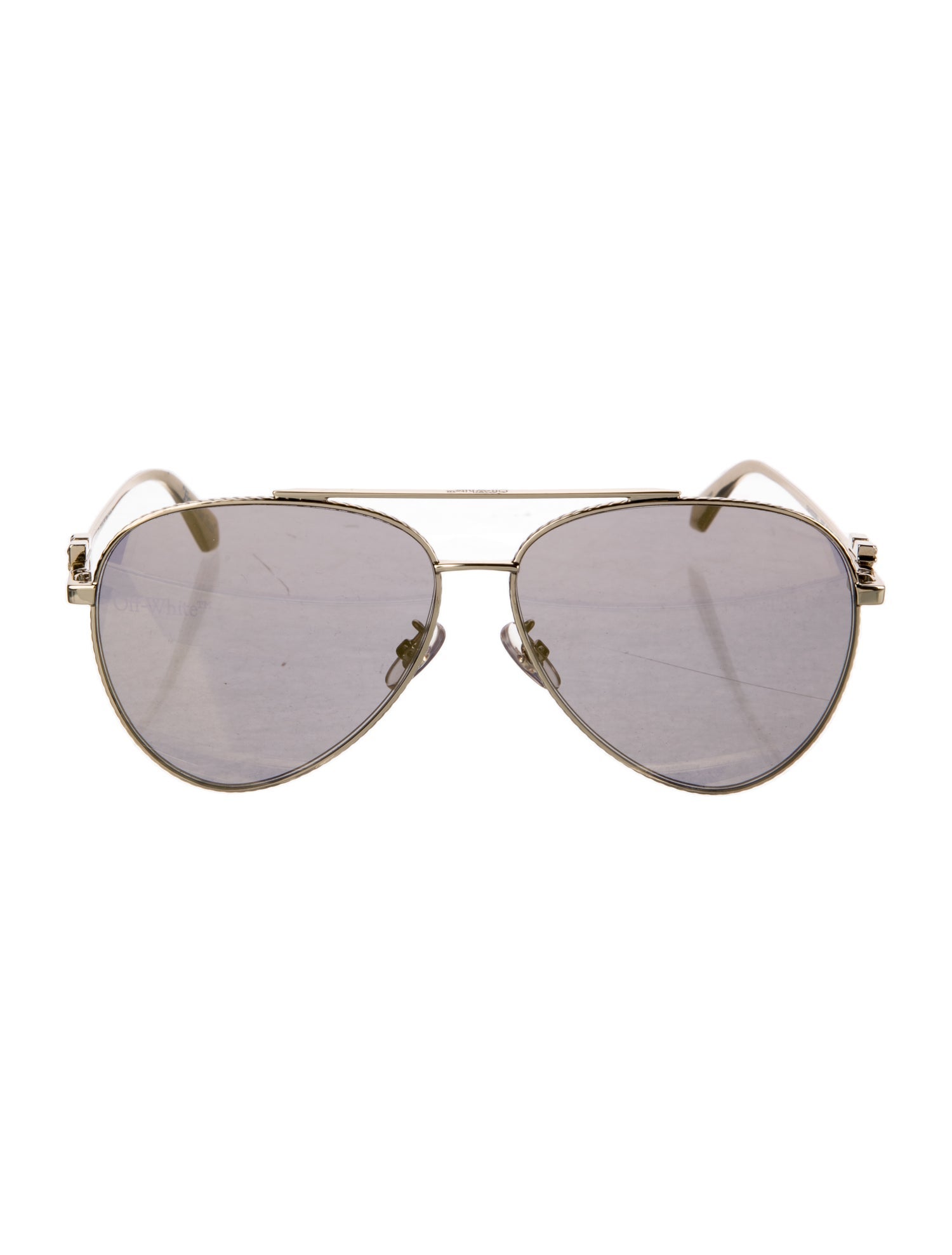 Off-White Aviator Mirrored Sunglasses