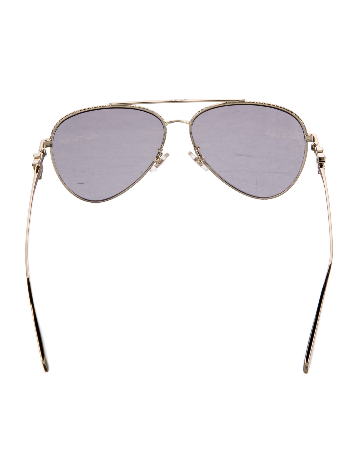 Off-White Aviator Mirrored Sunglasses
