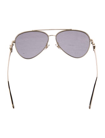 Off-White Aviator Mirrored Sunglasses