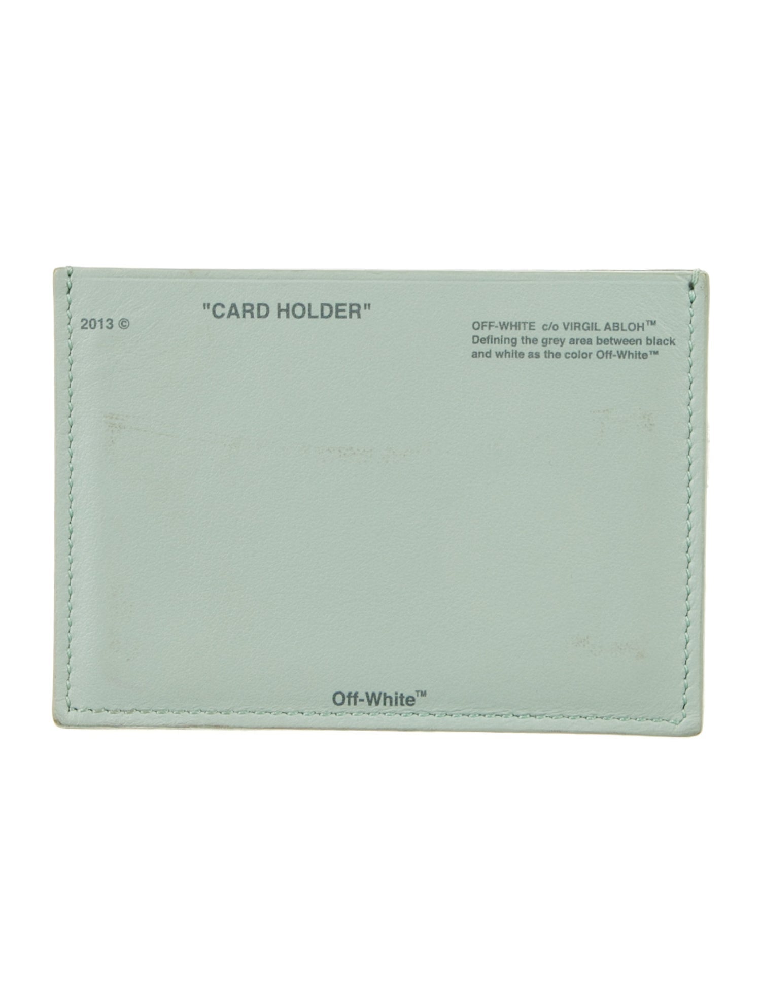 Off-White Leather Card Holder