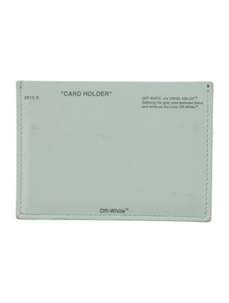 Off-White Leather Card Holder