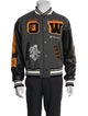 Off-White 2021 Leather Varsity Jacket