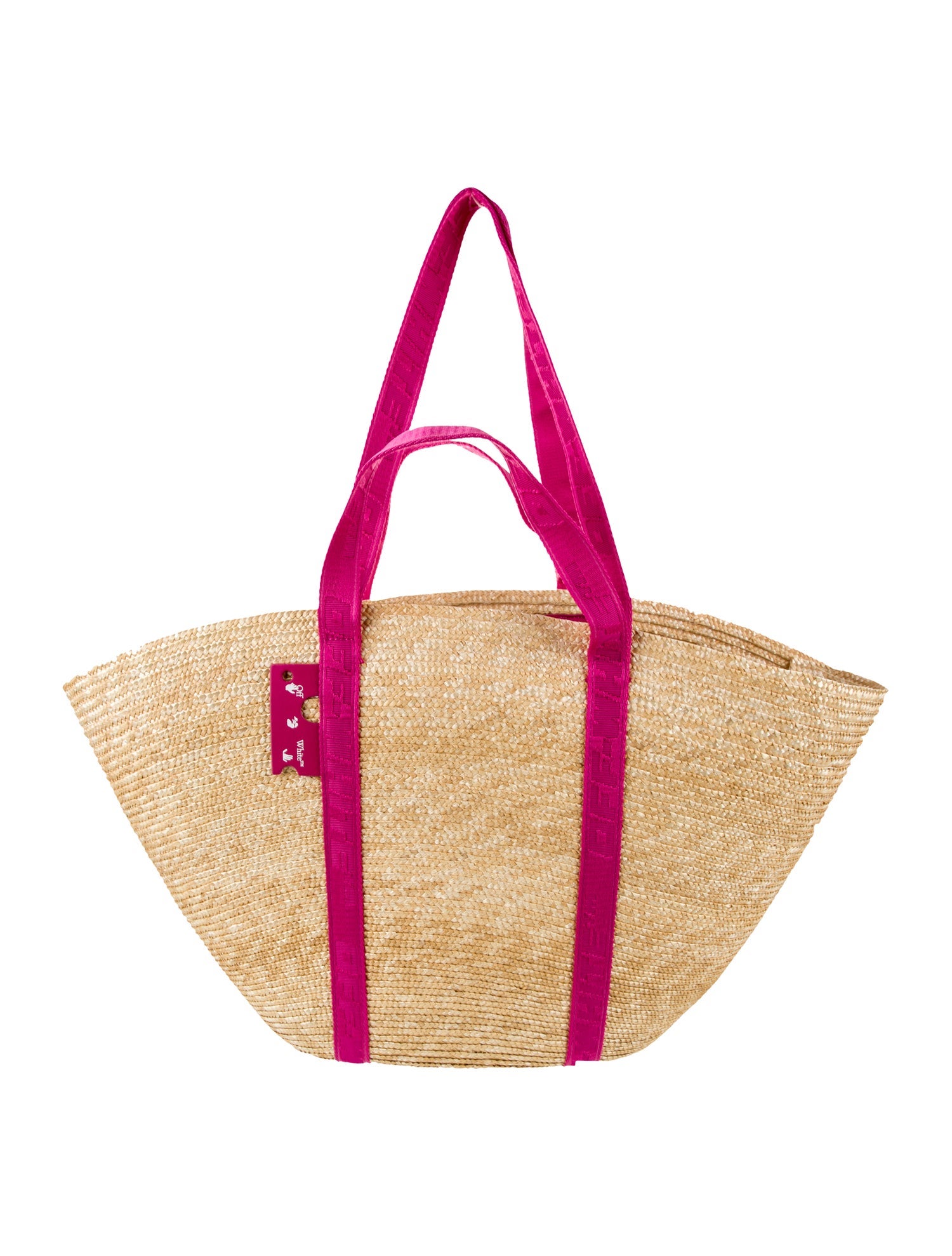 Off-White Straw Tote