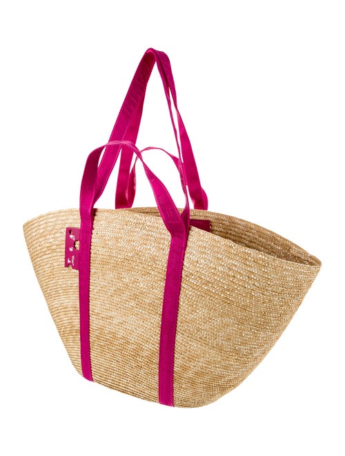 Off-White Straw Tote