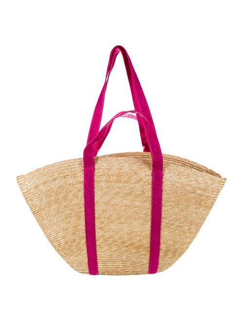 Off-White Straw Tote