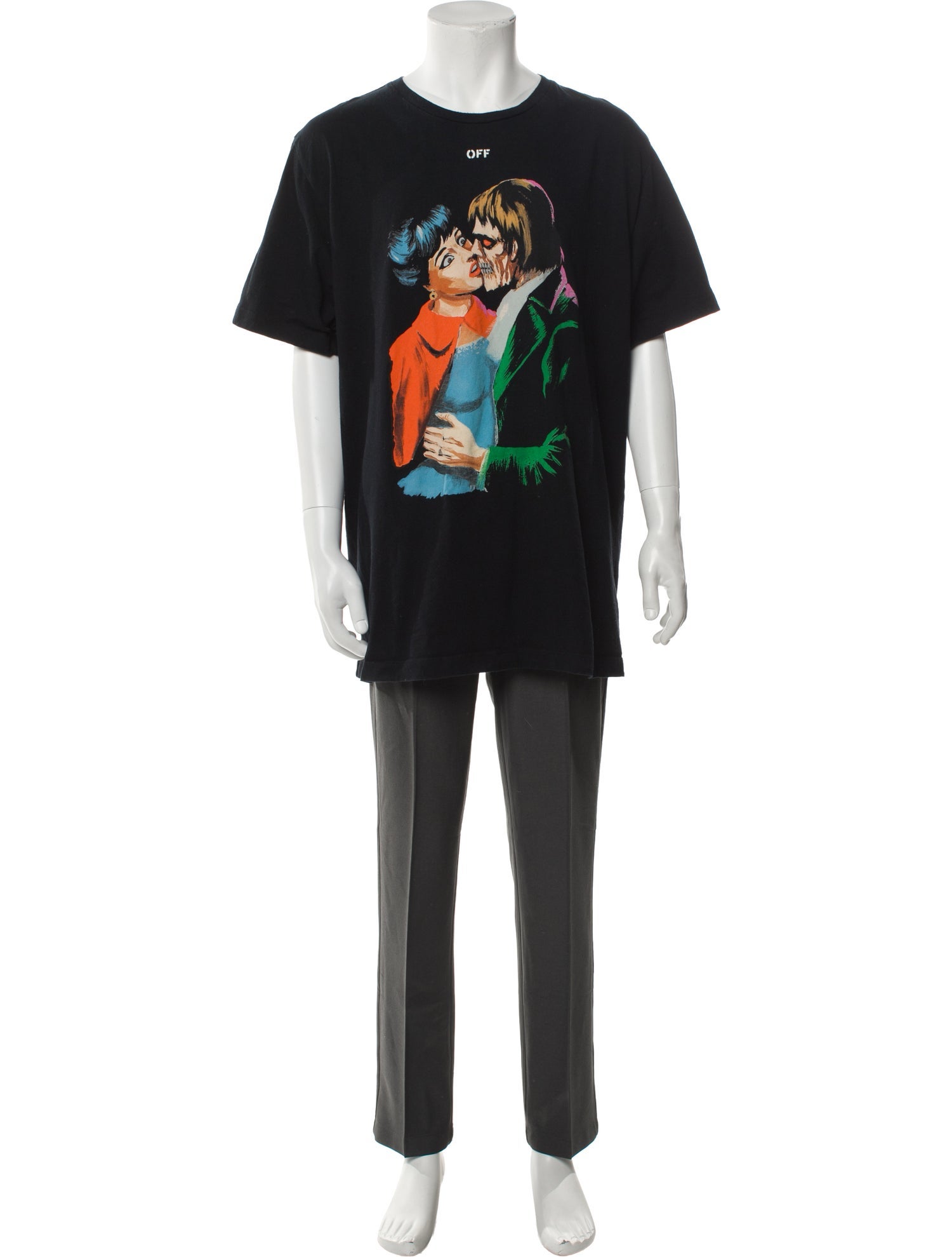 Off-White Graphic Print Crew Neck T-Shirt