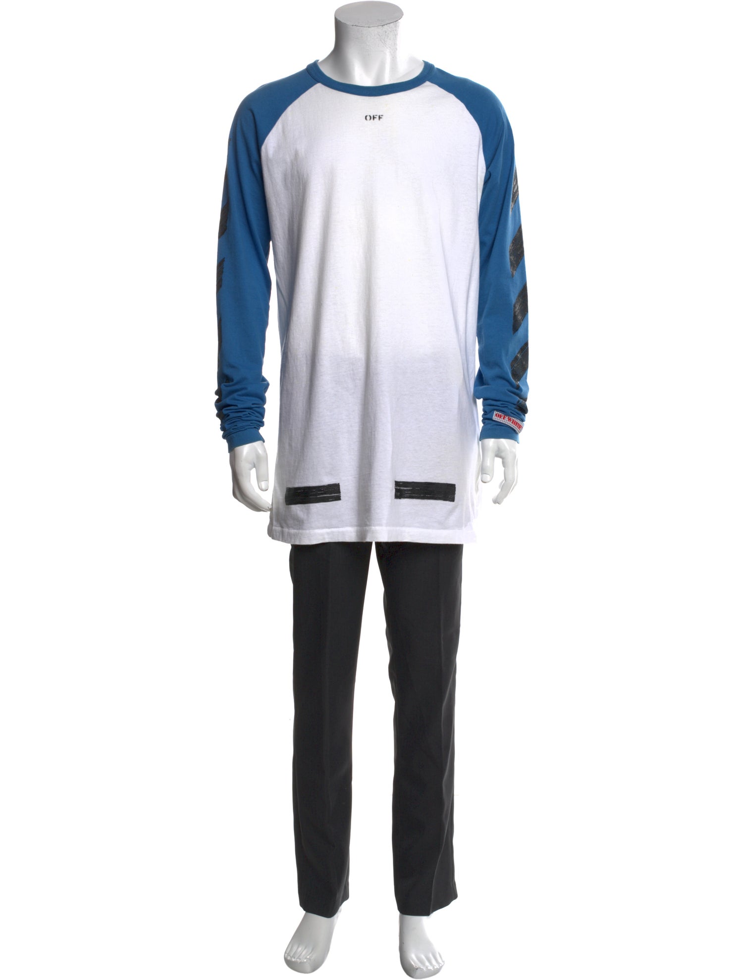 Off-White 2017 Colorblock Pattern Henley