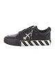 Off-White Leather Colorblock Pattern Sneakers
