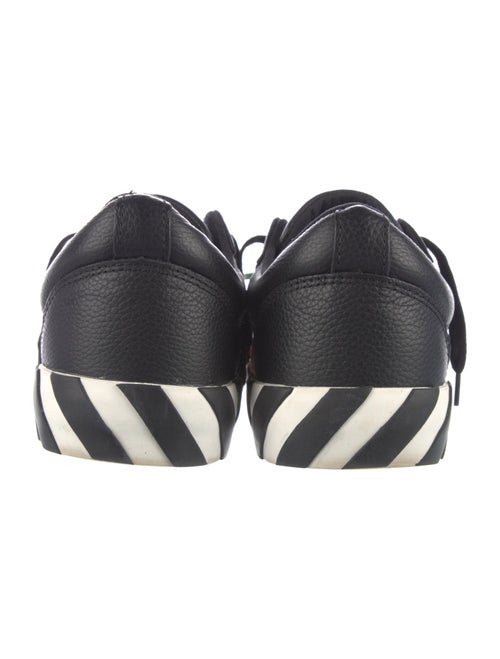 Off-White Leather Colorblock Pattern Sneakers