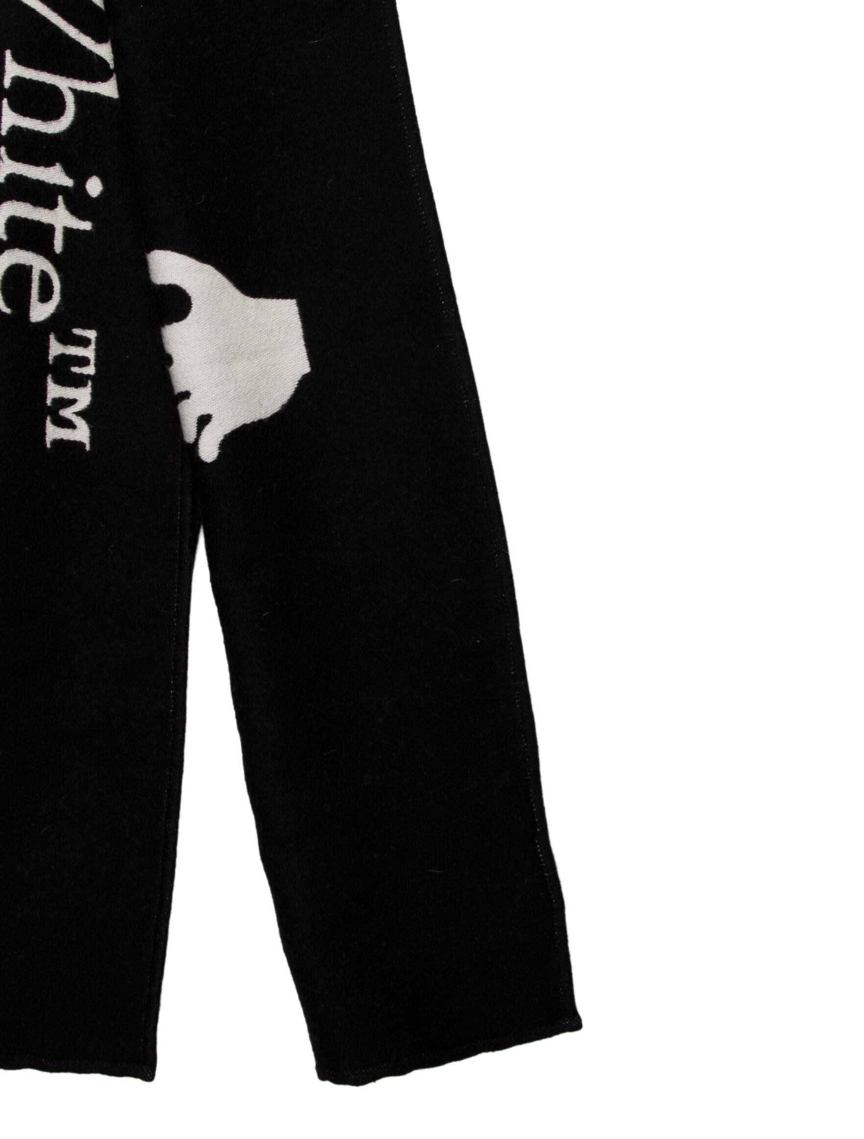 Off-White Logo Muffler Wool Scarf