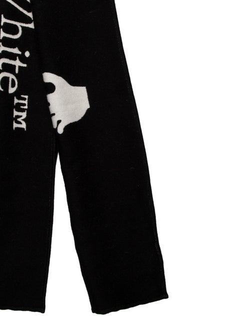 Off-White Logo Muffler Wool Scarf