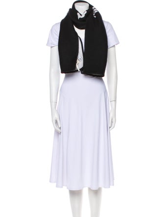 Off-White Logo Muffler Wool Scarf