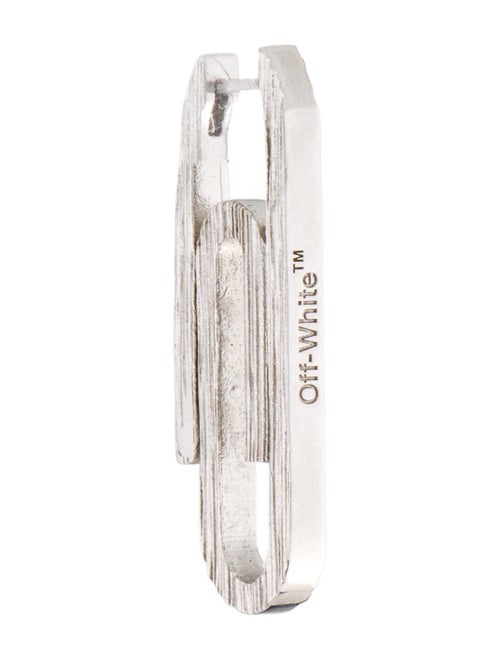 Off-White Mono Paperclip Single Earring