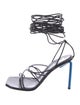 Off-White Leather Gladiator Sandals