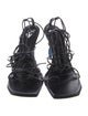 Off-White Leather Gladiator Sandals