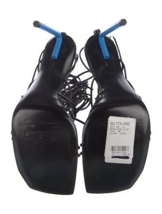 Off-White Leather Gladiator Sandals