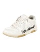 Off-White Leather Graphic Print Sneakers