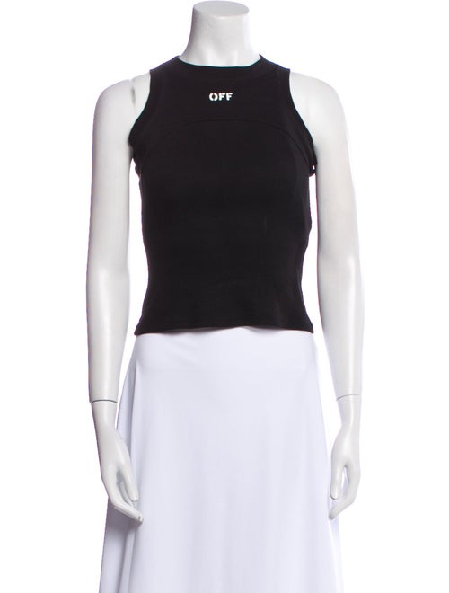 Off-White 2023 Crew Neck Crop Top