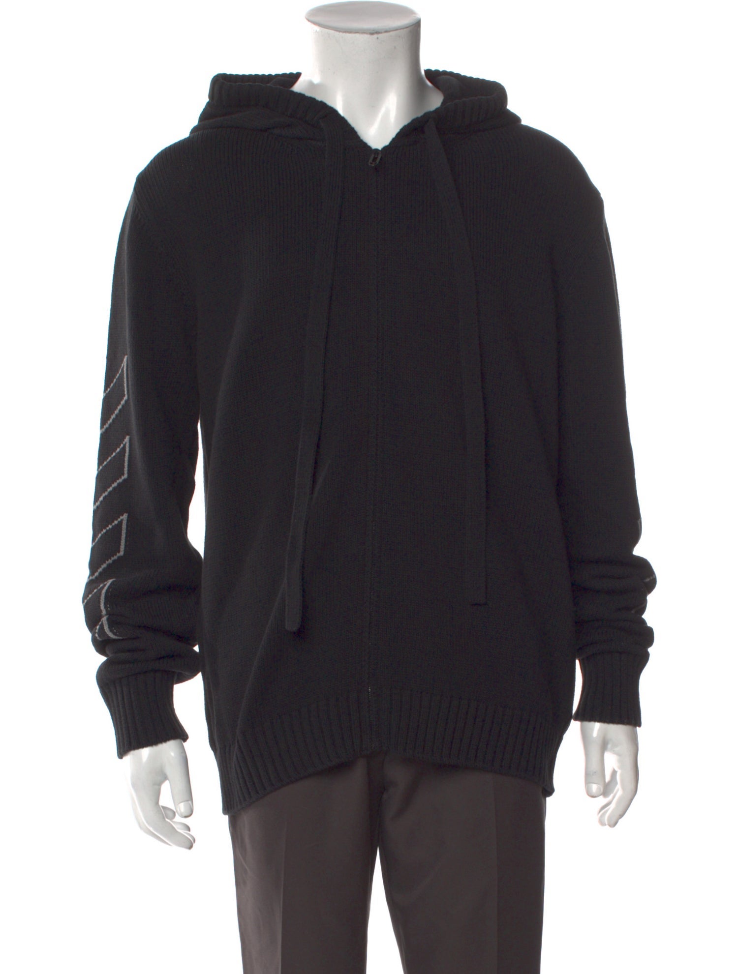 Off-White Graphic Print Crew Neck Hoodie