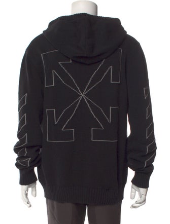 Off-White Graphic Print Crew Neck Hoodie