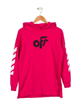 Off-White Girls' Logo Printed Hoodie Dress