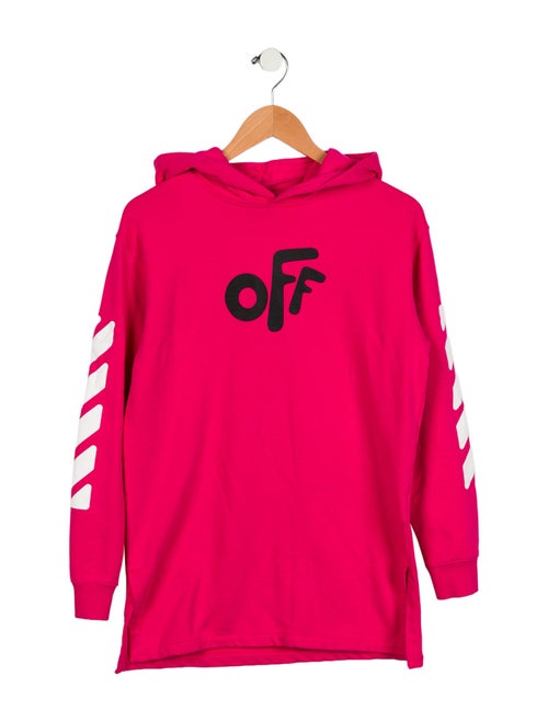 Off-White Girls' Logo Printed Hoodie Dress