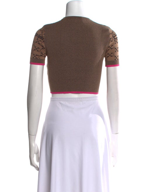 Off-White Monogram Printed Crop Top