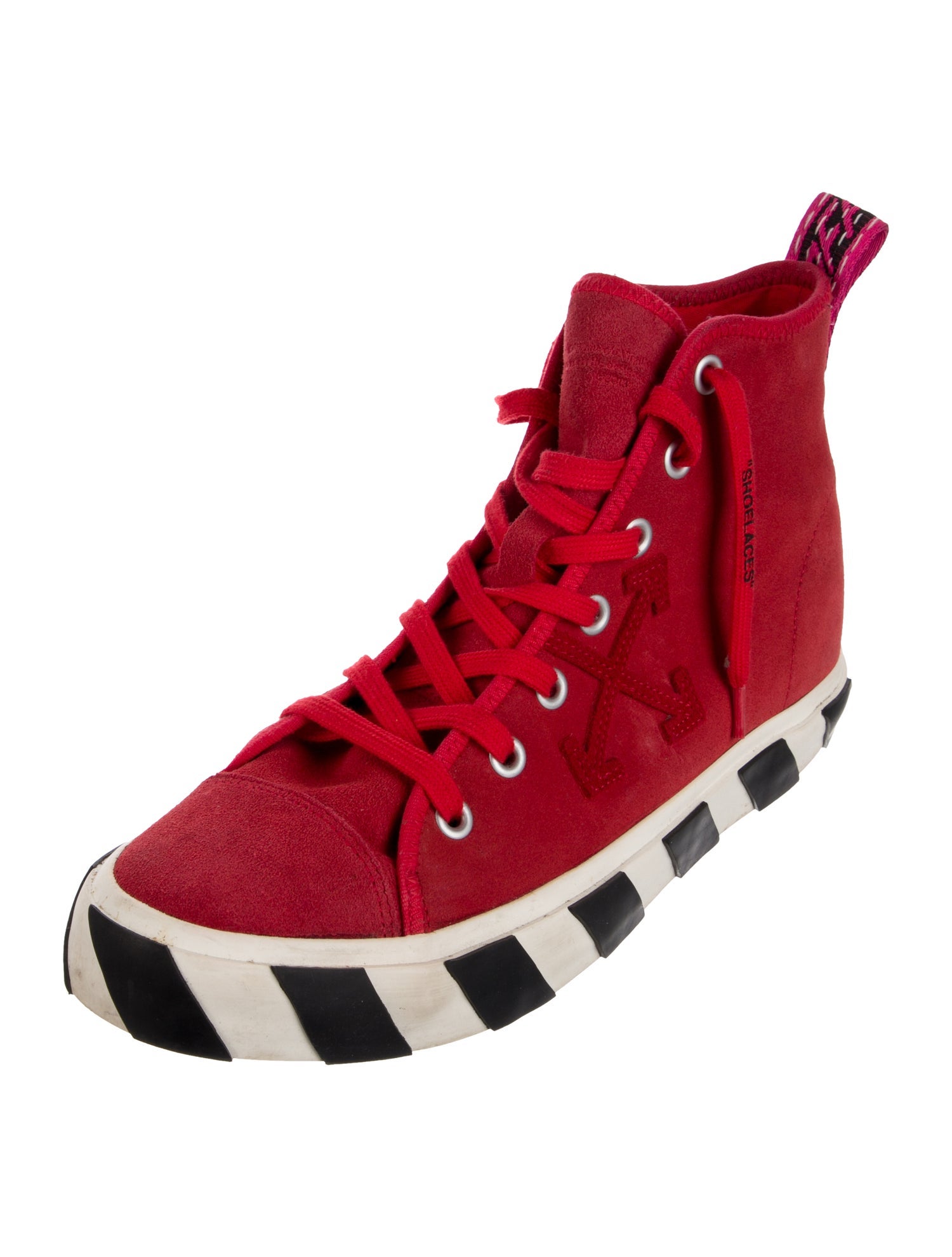 Off-White Suede Printed Sneakers