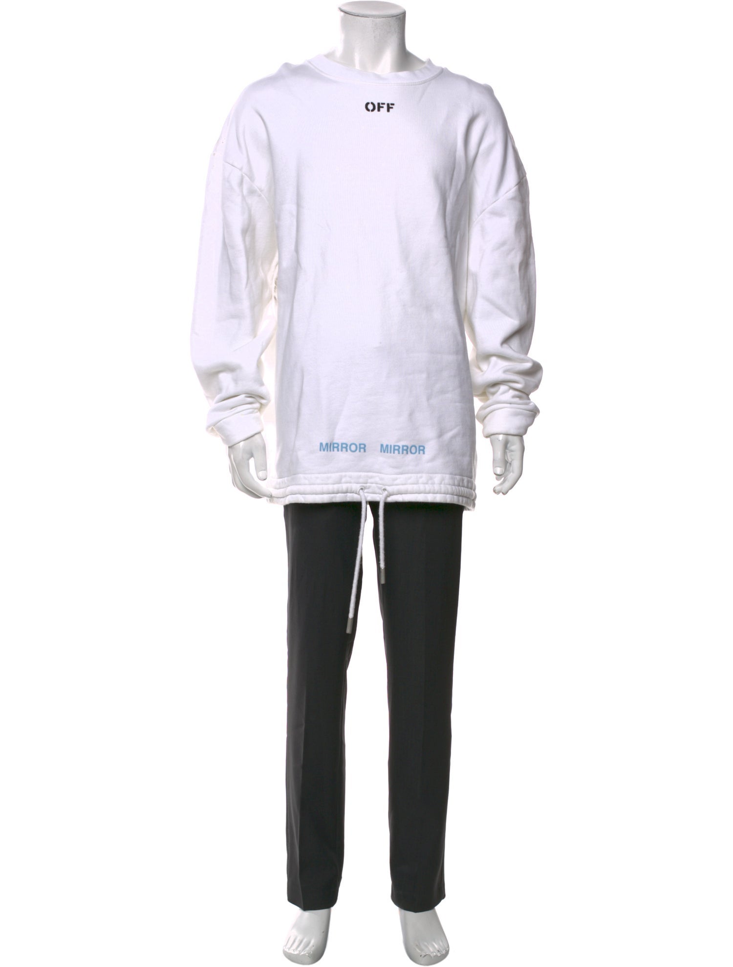 Off-White Graphic Print Turtleneck Pullover