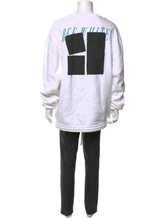 Off-White Graphic Print Turtleneck Pullover