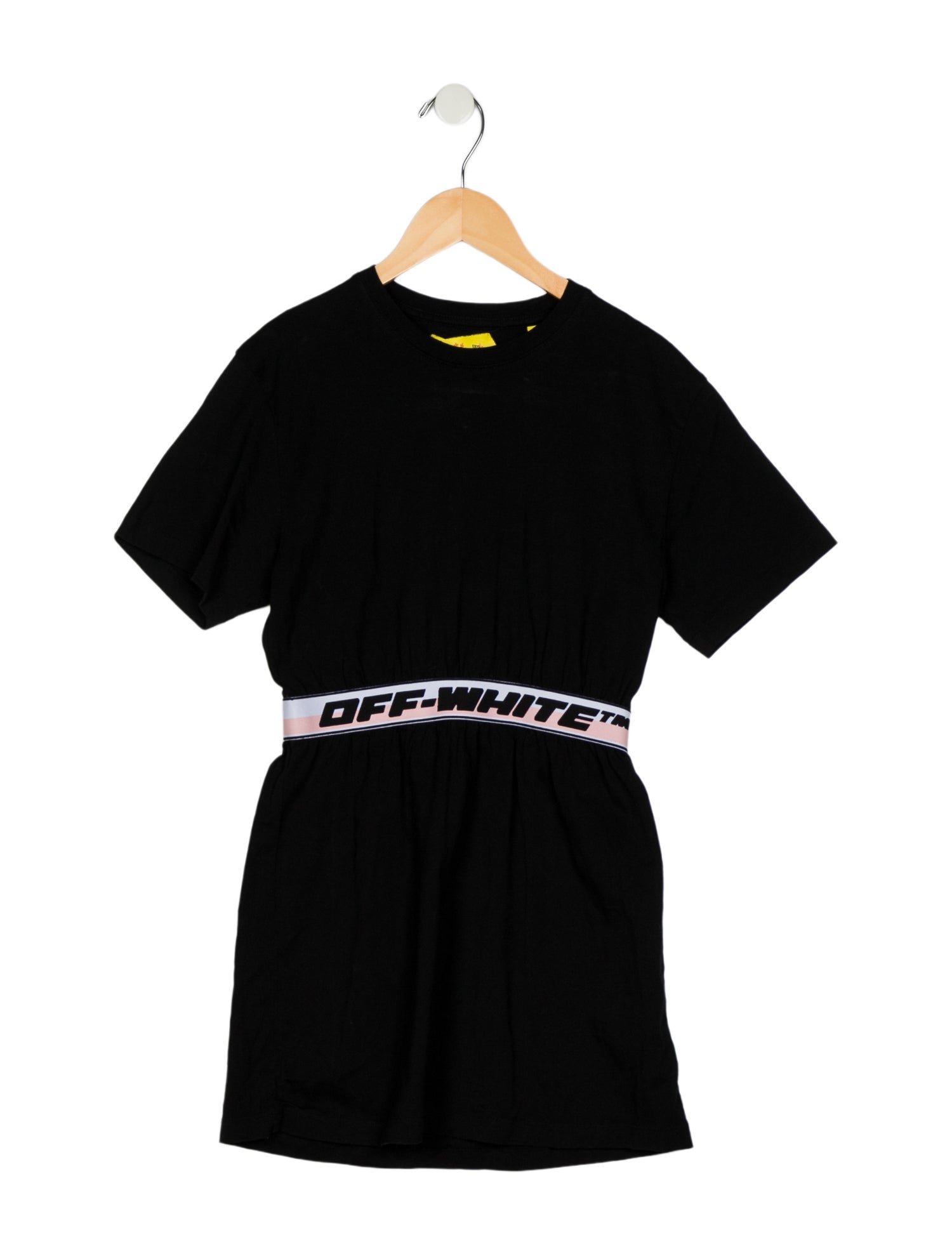 Off-White Girls' Woven Short Sleeve Dress