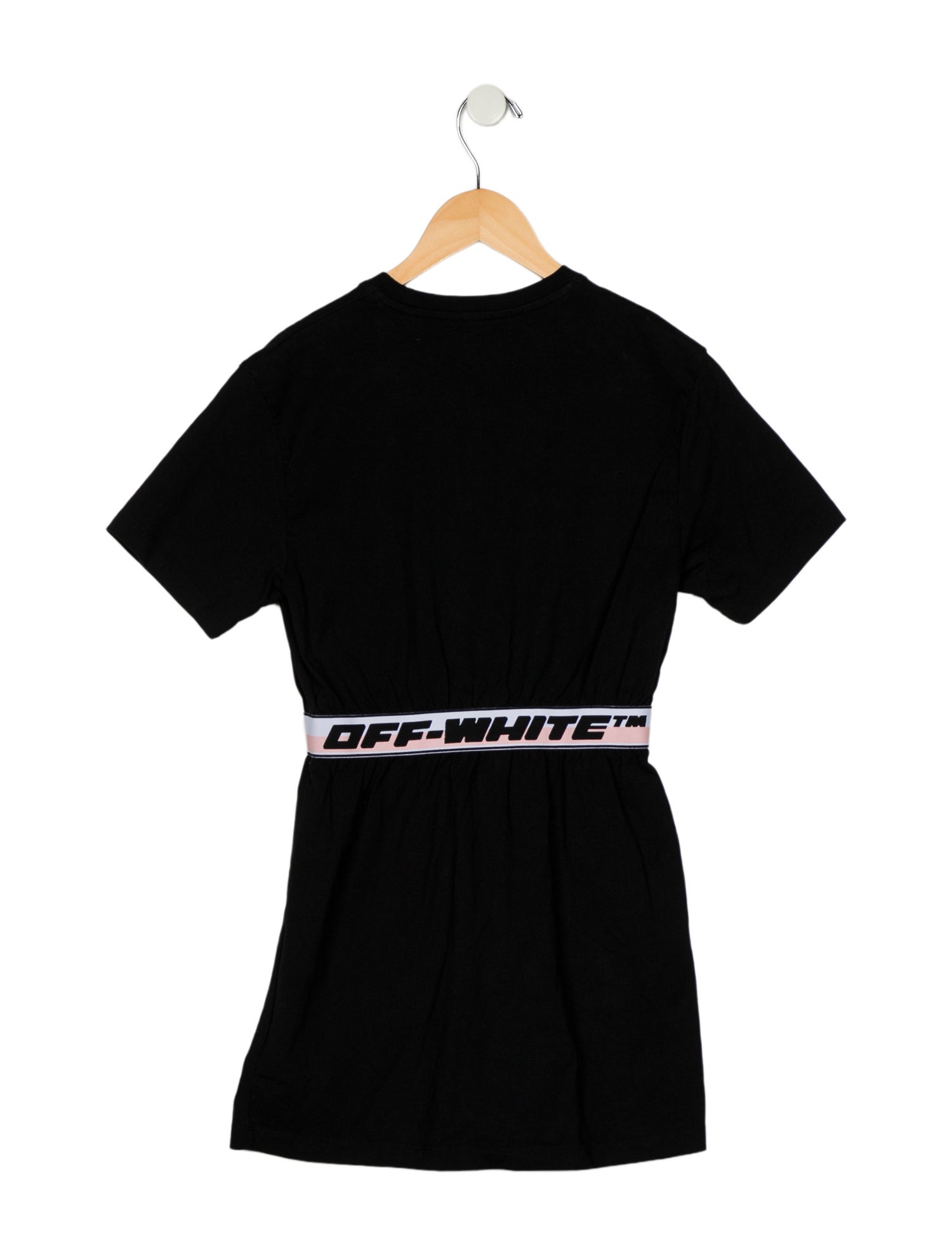 Off-White Girls' Woven Short Sleeve Dress