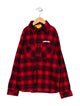 Off-White Boys' Plaid Flannel Shirt