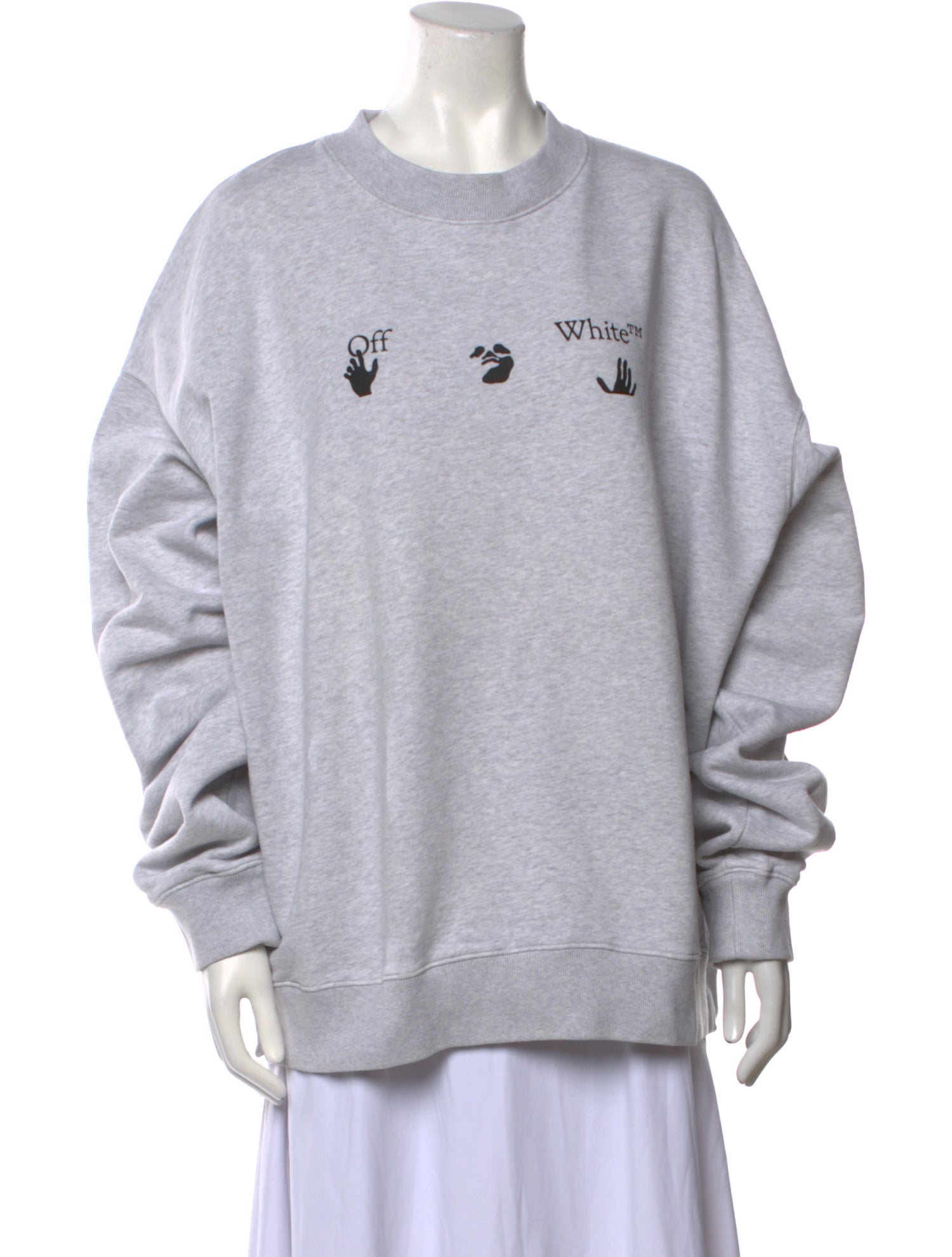 Off-White Graphic Print Crew Neck Sweatshirt