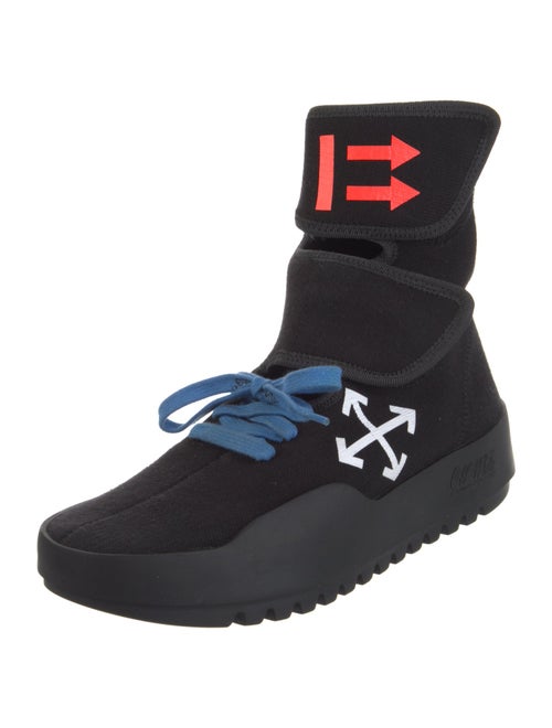 Off-White 2018 CST-001 Moto Wrap 'Black White' Boots