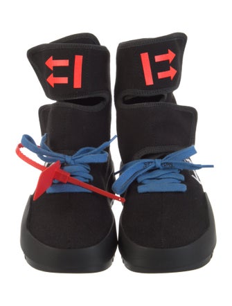 Off-White 2018 CST-001 Moto Wrap 'Black White' Boots