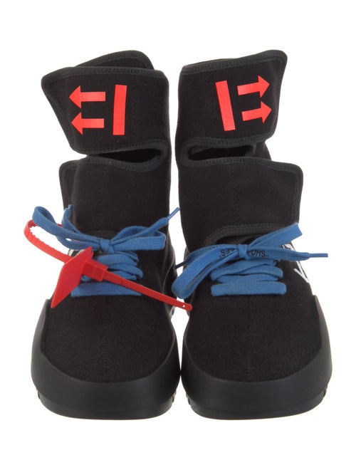 Off-White 2018 CST-001 Moto Wrap 'Black White' Boots