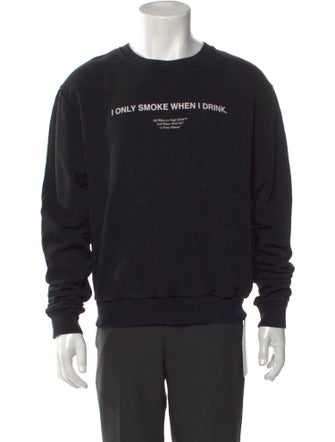 Off-White 2016 Off-White Faded I Only Smoke Sweatshirt Sweatshirt