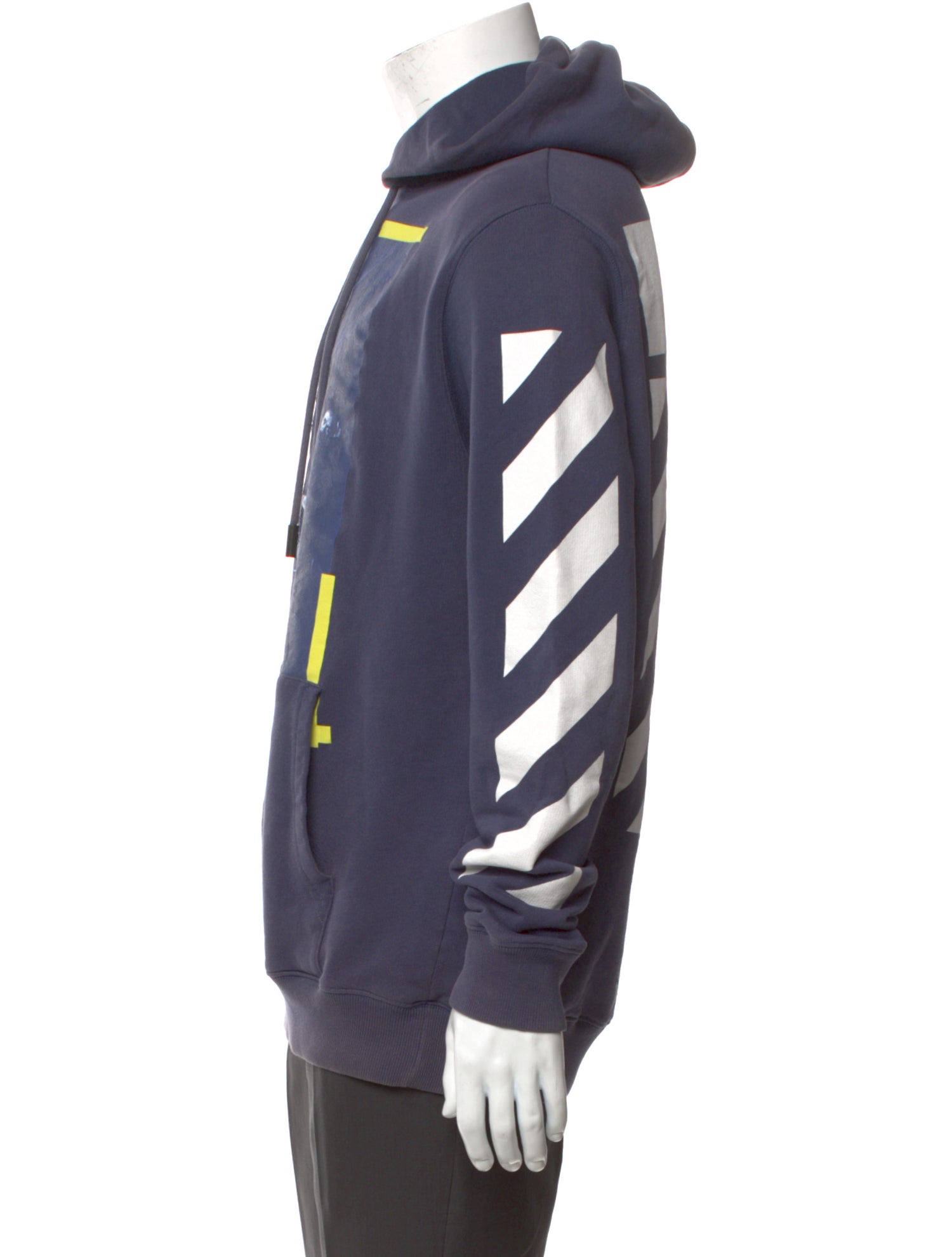 Off-White Graphic Print Crew Neck Hoodie