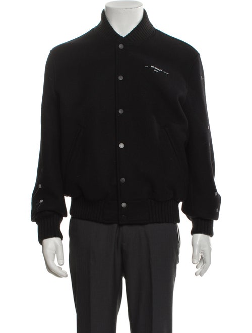 Off-White Virgin Wool Bomber Jacket