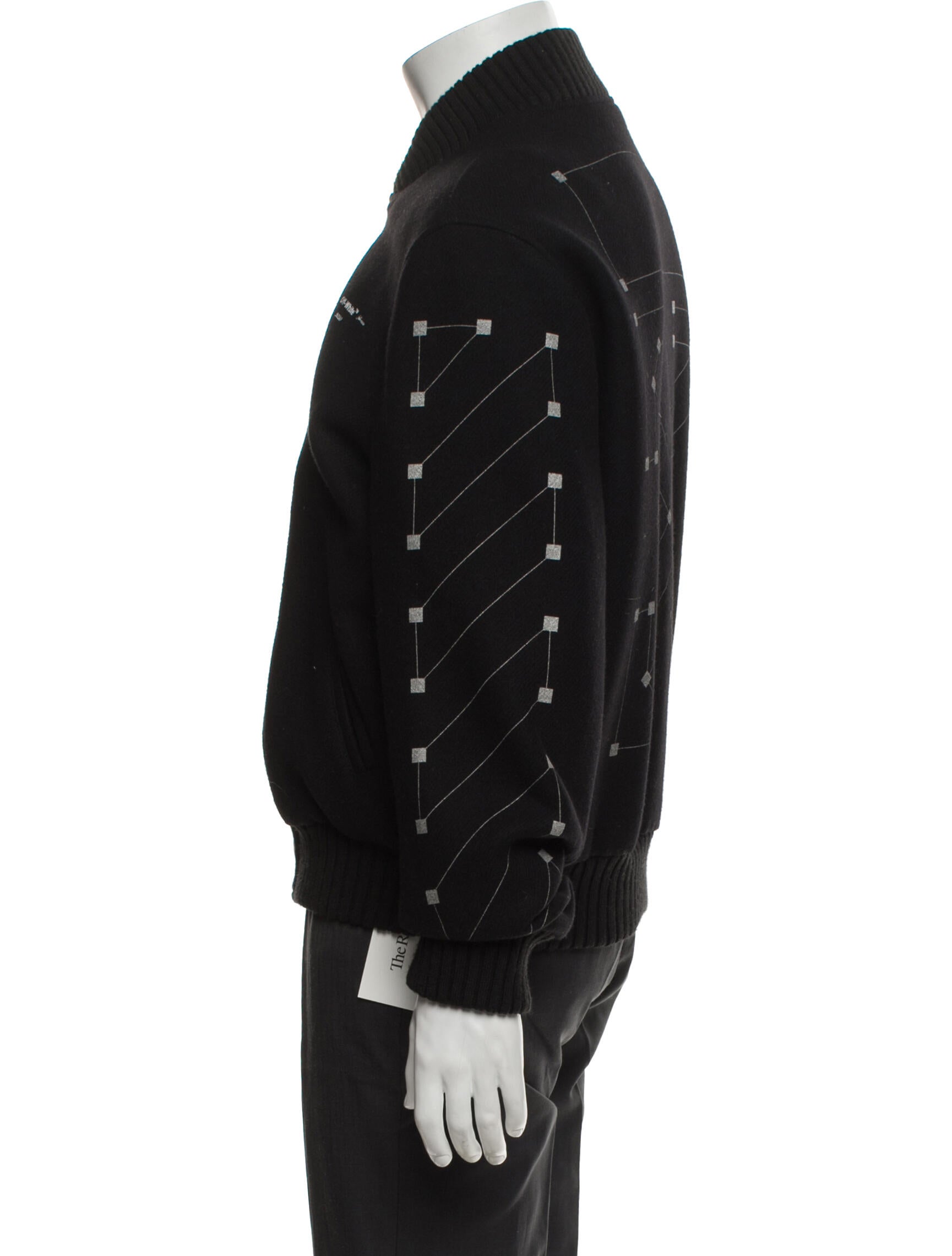 Off-White Virgin Wool Bomber Jacket